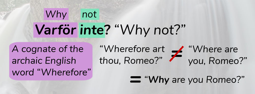 Swedish varför